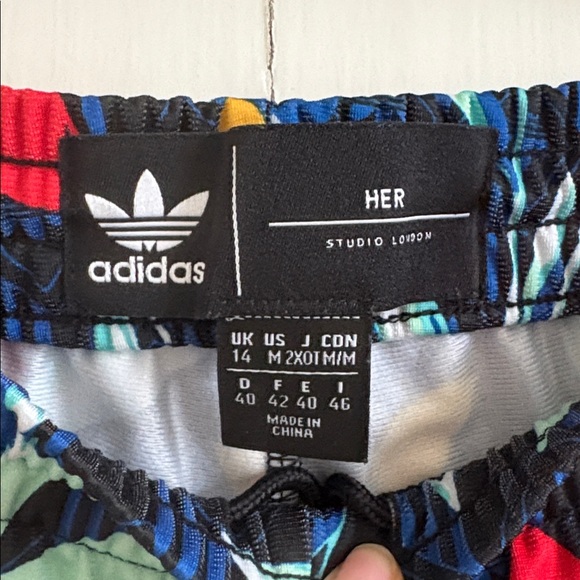 Adidas Her Studio Multicolor Patterned Track Pants - Picture 2 of 4